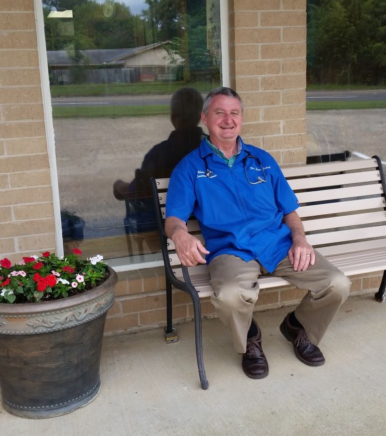 University Animal Clinic - Tyler TX - Dr. Schell Enjoying the beautiful day